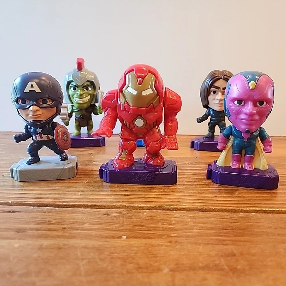 Lot‎ Of 6 Marvel Avengers By McDonalds Action Figures Collectibles Connecting